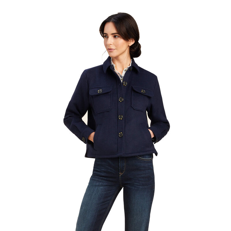 Ariat Jacke Damen - Ashford Shirt Navy ( ULVBF-3945 )